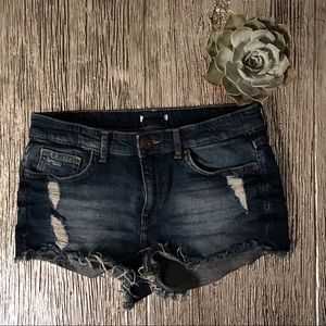 H&M Cut off Denim Shorts Sz6
